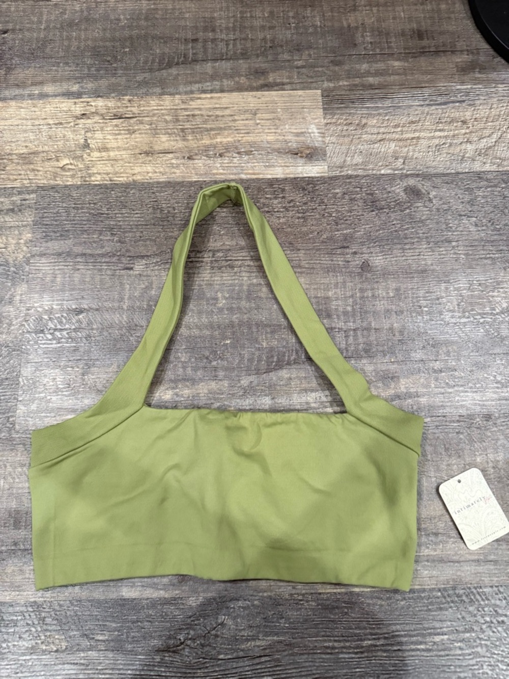 Free People Intimately FP Green Halter Bra